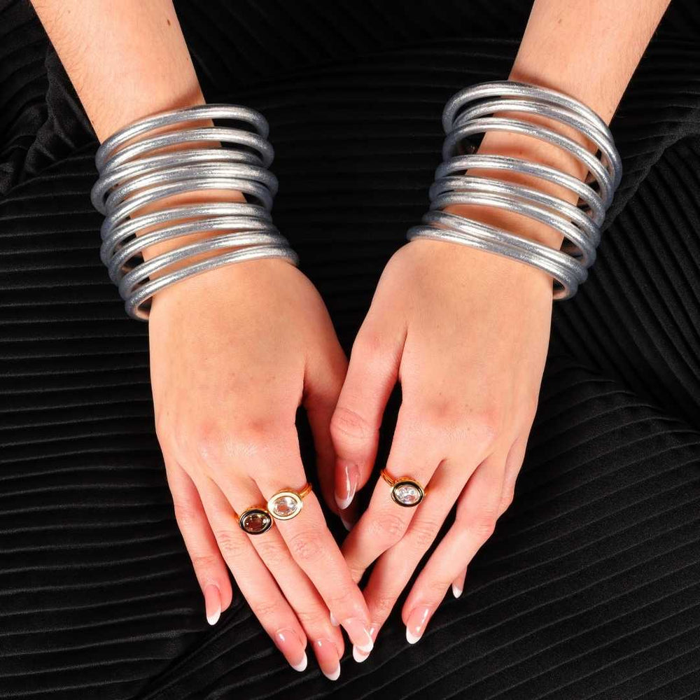 BuDhaGirl Silver-All Weather Bangles