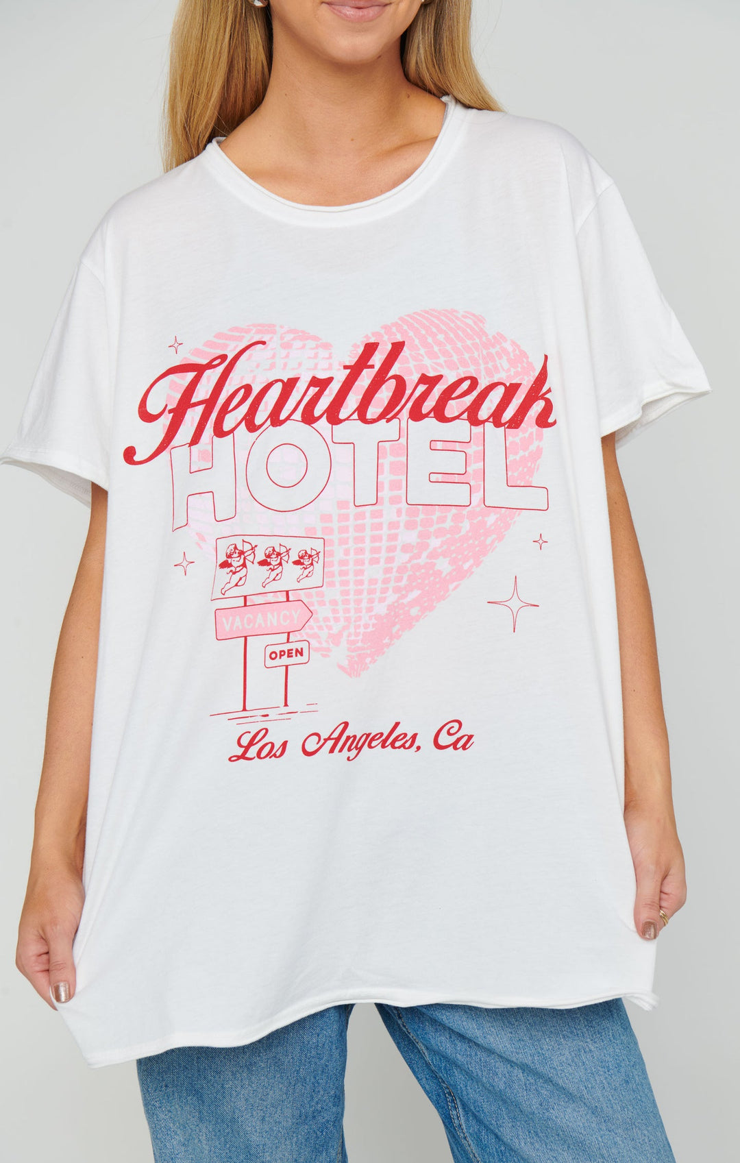 SHOW ME YOUR MUMU-Heartbreak Hotel Graphic Airport Tee