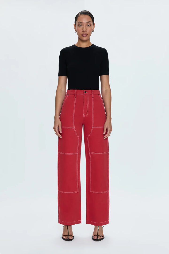 Pistola-GRADY CARPENTER PANT - ROUGE