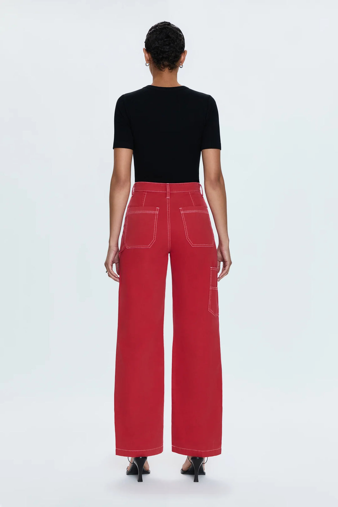 Pistola-GRADY CARPENTER PANT - ROUGE