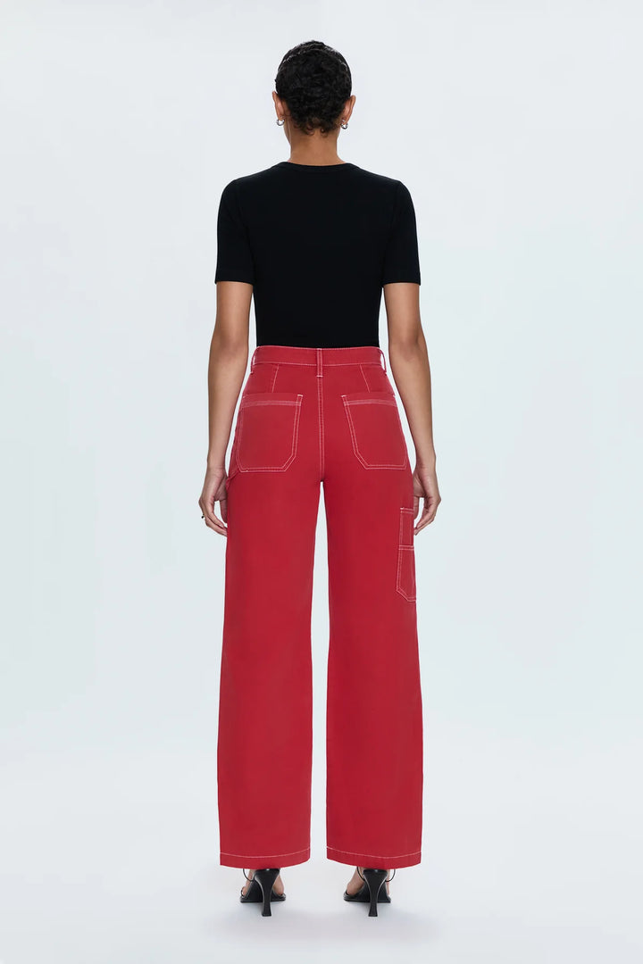 Pistola-GRADY CARPENTER PANT - ROUGE