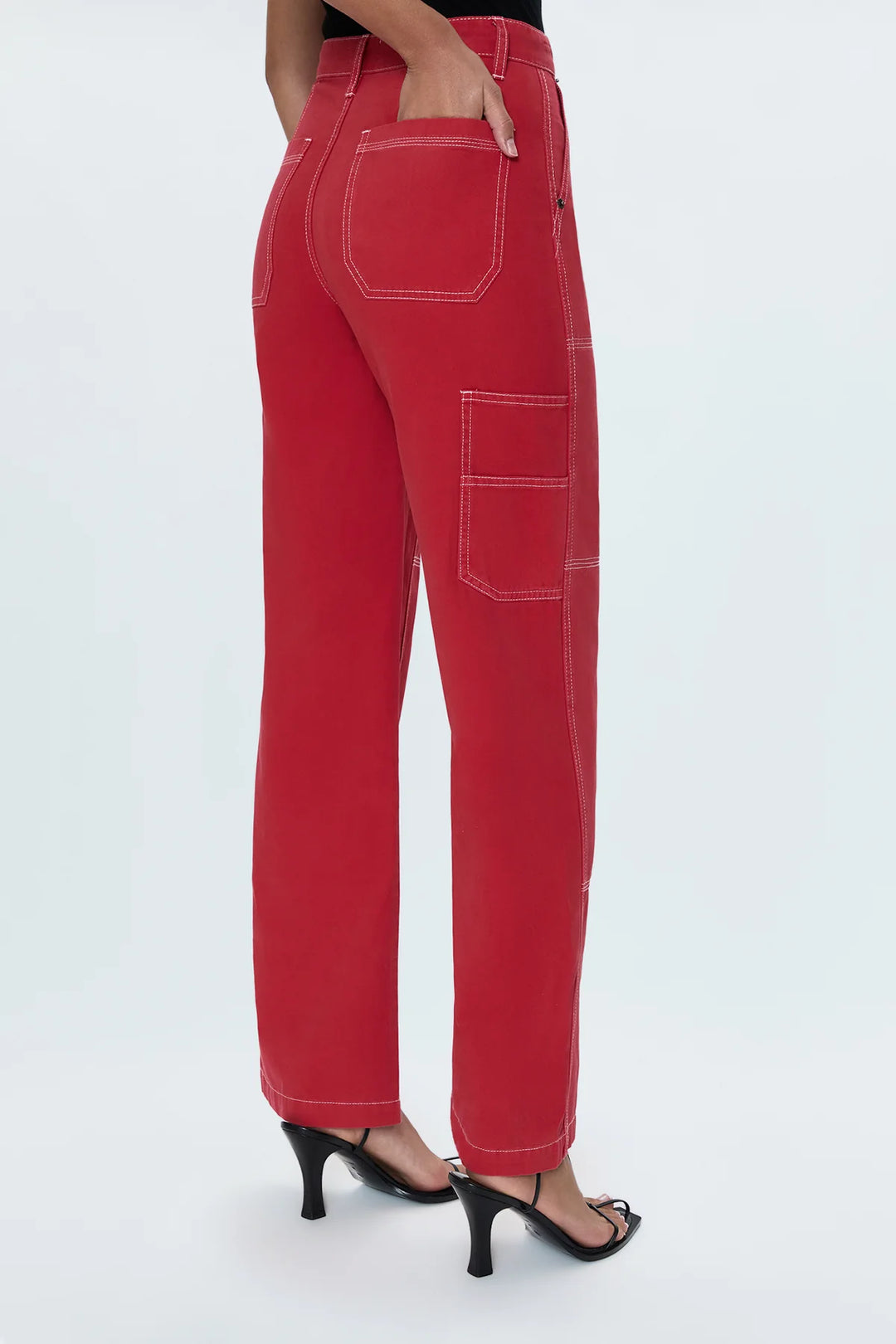 Pistola-GRADY CARPENTER PANT - ROUGE