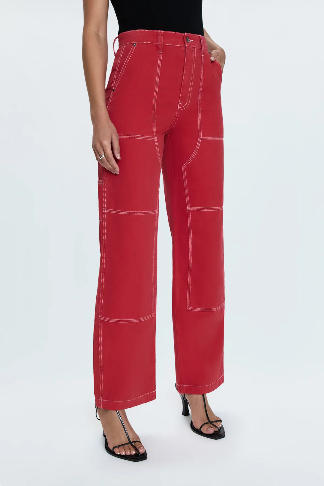 Pistola-GRADY CARPENTER PANT - ROUGE