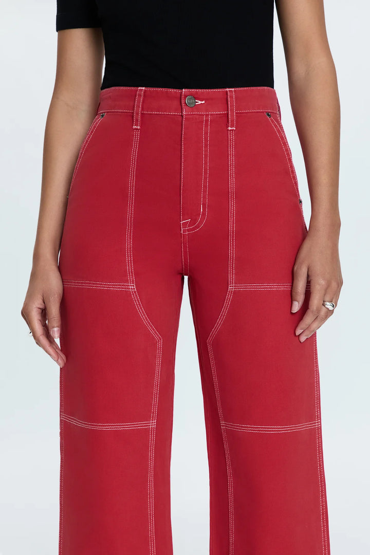 Pistola-GRADY CARPENTER PANT - ROUGE