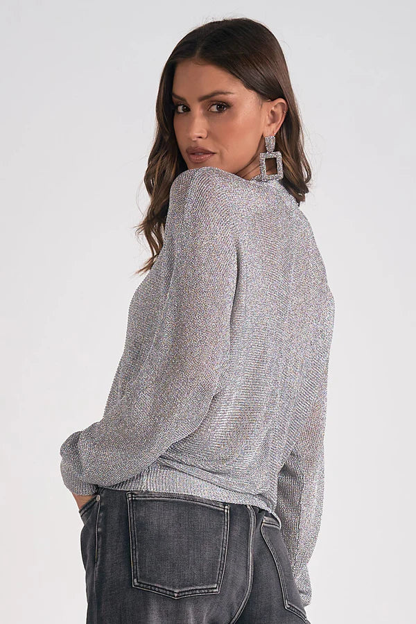 METALLIC CARDIGAN