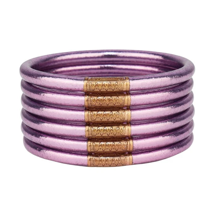 BudhaGirl- LILA ALL WEATHER BANGLES - SERENITY PRAYER