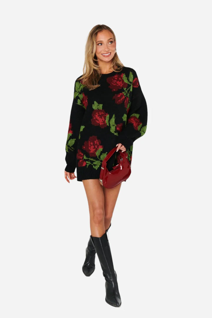 Show Me Your Mumu- Summit Sweater in Send Me Roses