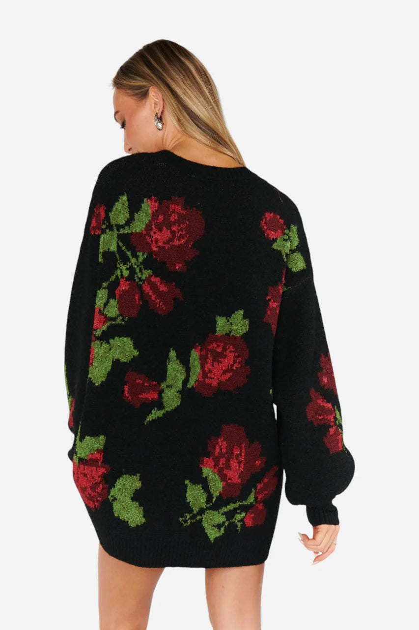 Show Me Your Mumu- Summit Sweater in Send Me Roses